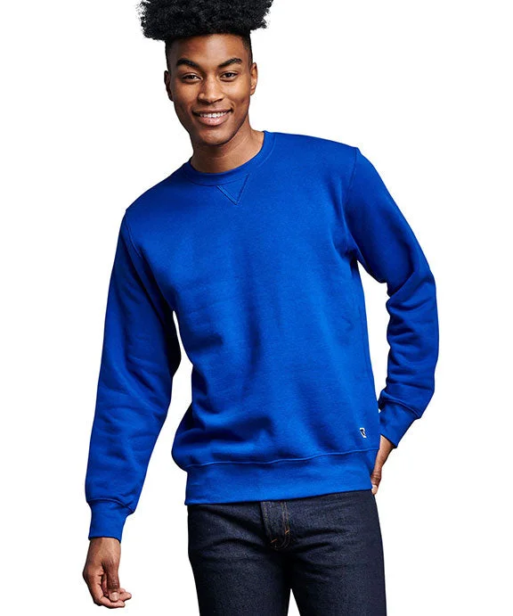 82RNSM - Russell Athletic Unisex Cotton Classic Crew Sweatshirt | Royal